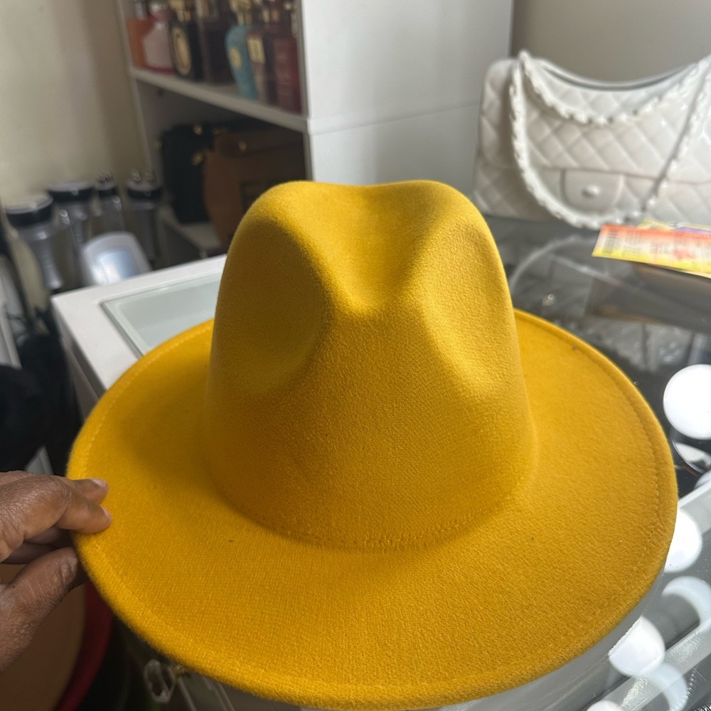Yellow Fedora Hat